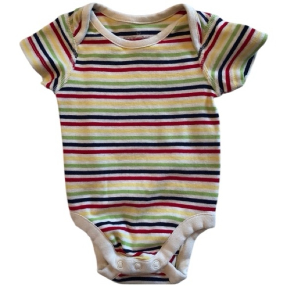 Moon And Back By Hanna Andersson Size OS Rainbow Onesie -